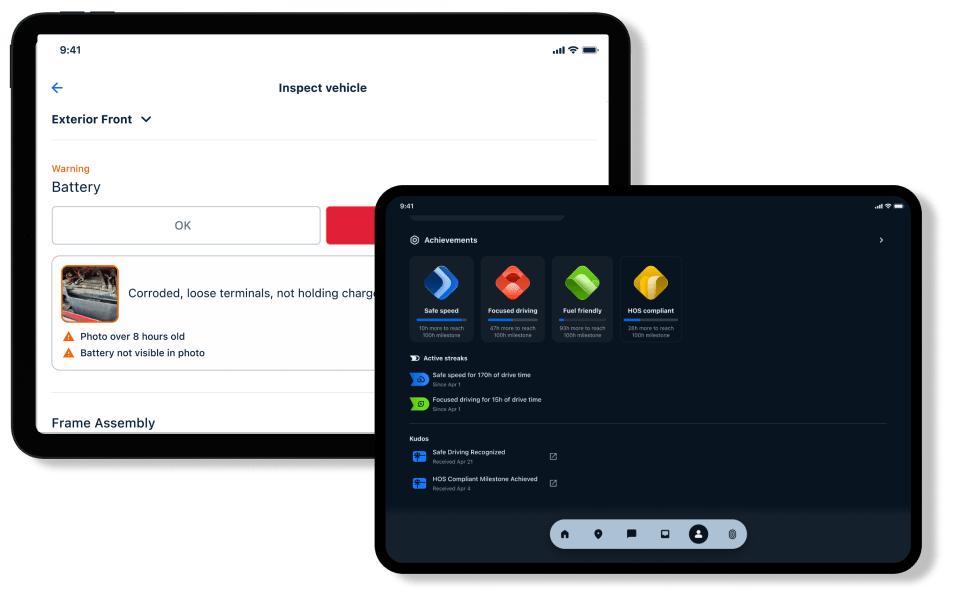 View of FIRST Halo app post-trip insights.