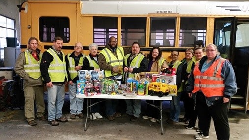 Boonville employees set up toy drive for local family