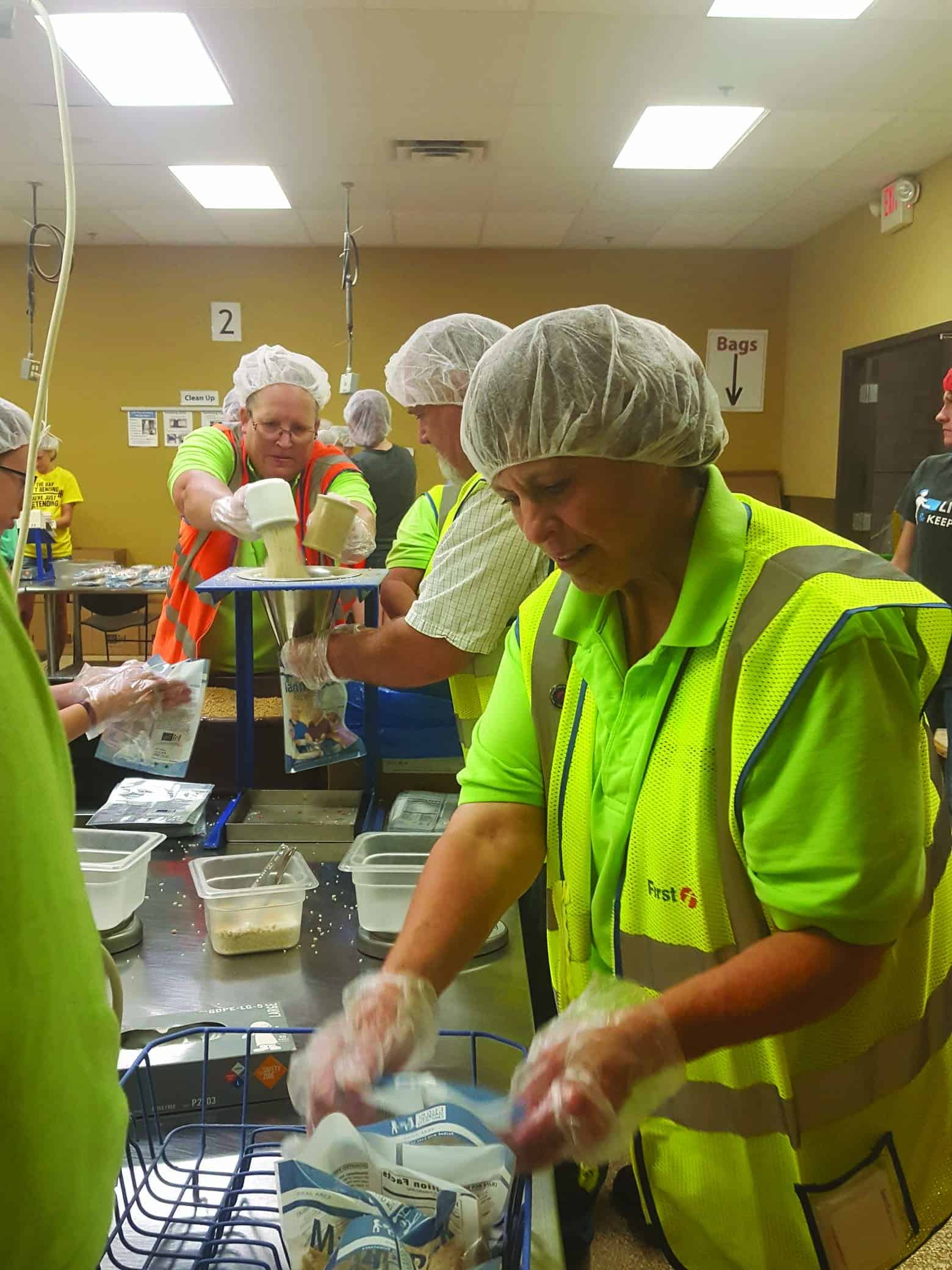 Location packs meals for those in need