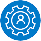 icon with a gear