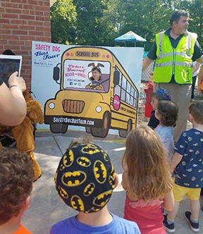 Studens Learn About School Bus Safety